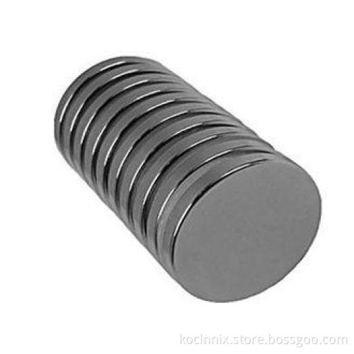 Round Nd2Fe14B Rare Earth Magnet N52 With Epoxy coating